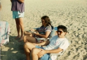 Eric 443.jpg: 1993/07/17 - Huntington Beach - 1993,  to celebrate JoAnn's 63rd BD, Tom's 15th BD, Lisa's 14th BD, and Kirk's 42nd BD